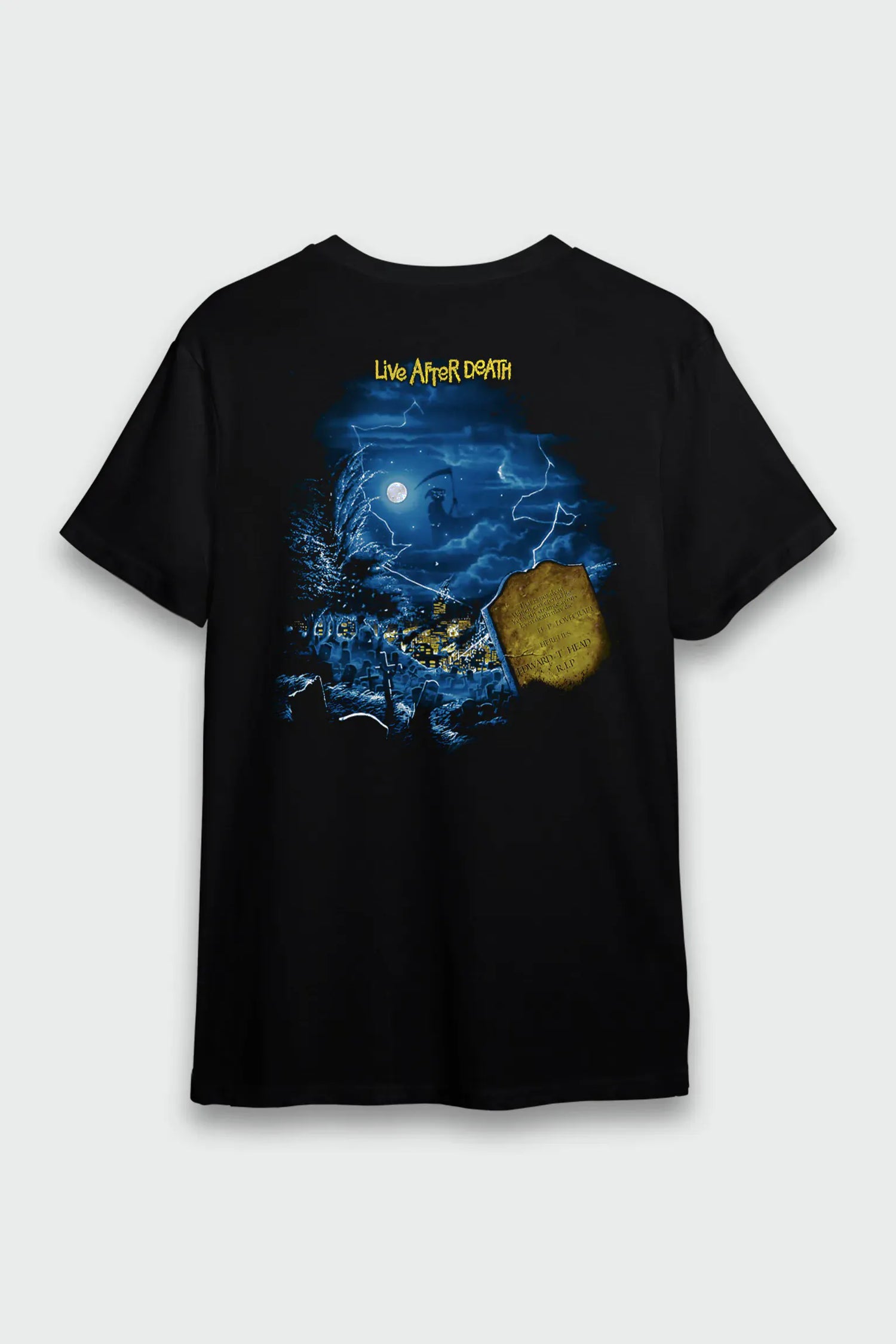 Camiseta Manga Curta Iron Maiden Live After Death