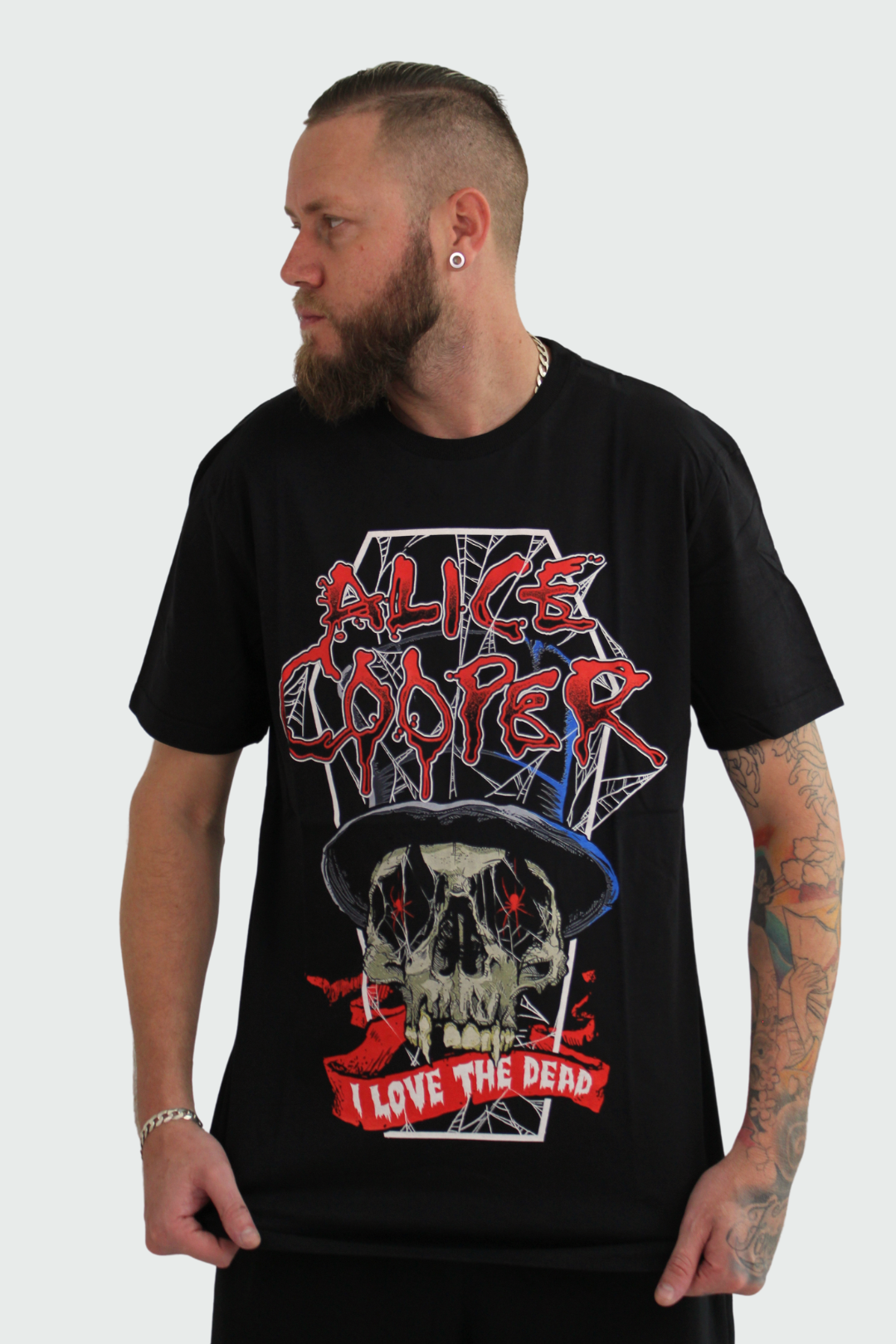 Camiseta Manga Curta Alice Cooper I Love The Dead