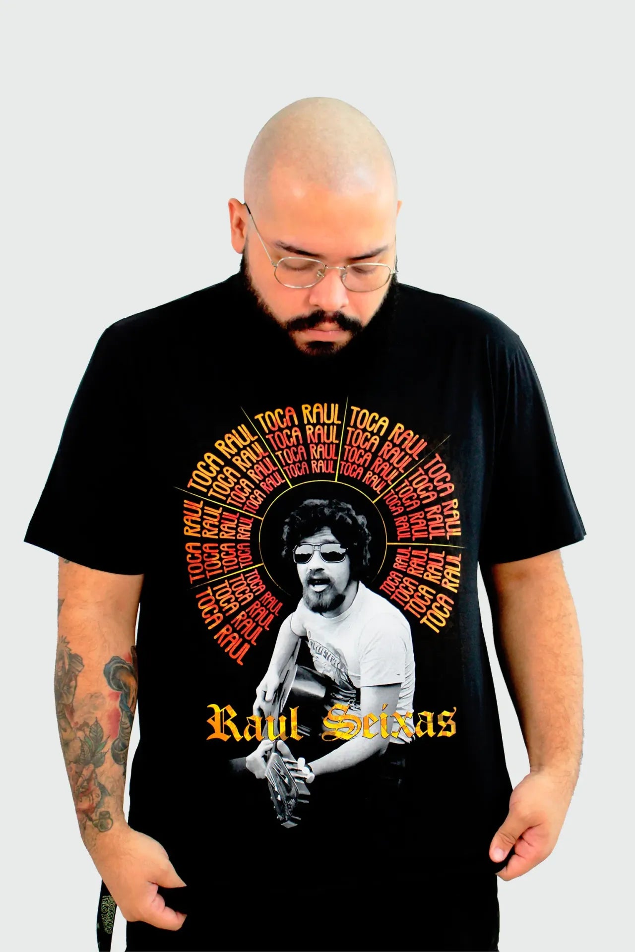 Camiseta Manga Curta Raul Seixas Toca Raul